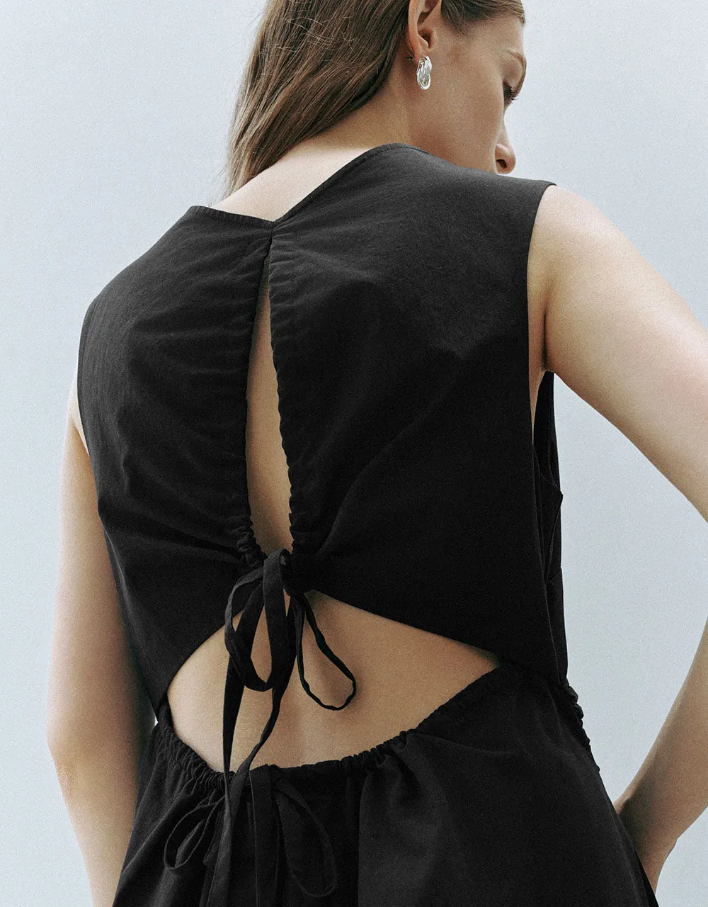 Sleeveless Crew Neck A-Line Dress sold by Urban Revivo product image thumbnail 4