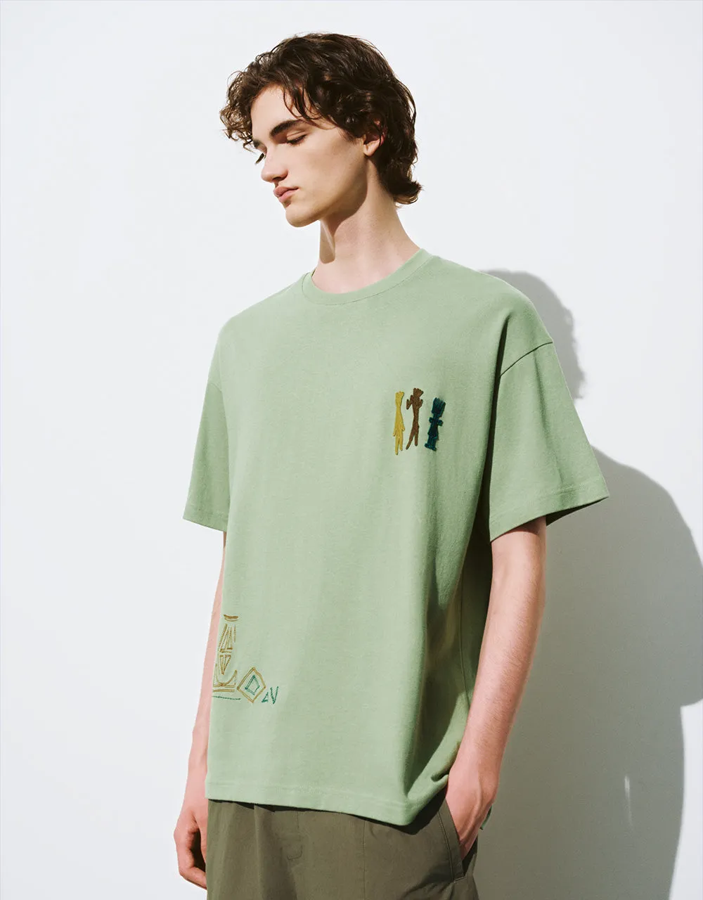 Printed Crew Neck Loose T-Shirt sold by Urban Revivo product image thumbnail 3