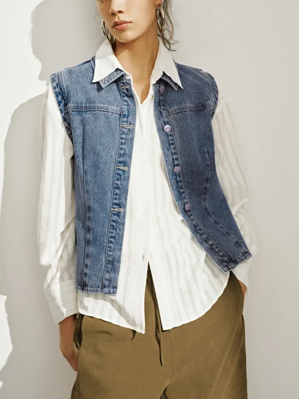 Sleeveless Denim Jackets made by Urban Revivo