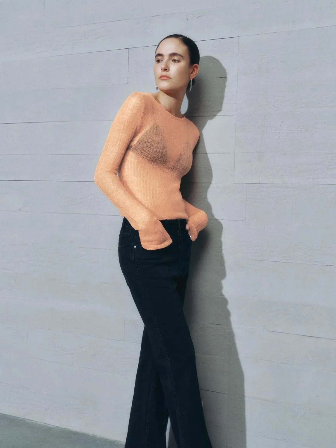 See-through Knitted T-Shirts sold by Urban Revivo product image thumbnail 2