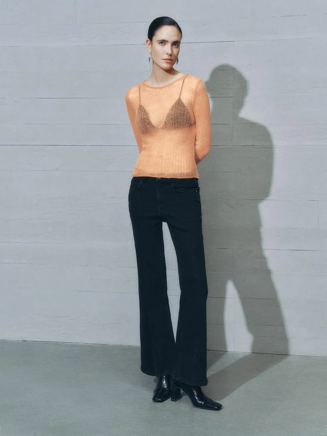 See-through Knitted T-Shirts sold by Urban Revivo product image thumbnail 4