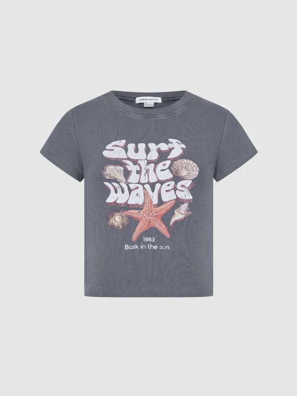 Printed Short Sleeve T-Shirts sold by Urban Revivo