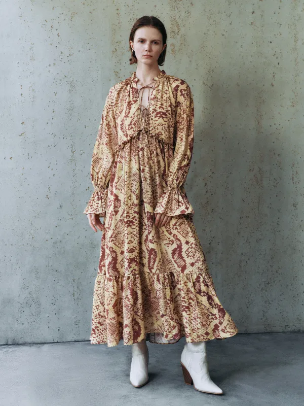 Printed Loose A-Line Dresses sold by Urban Revivo