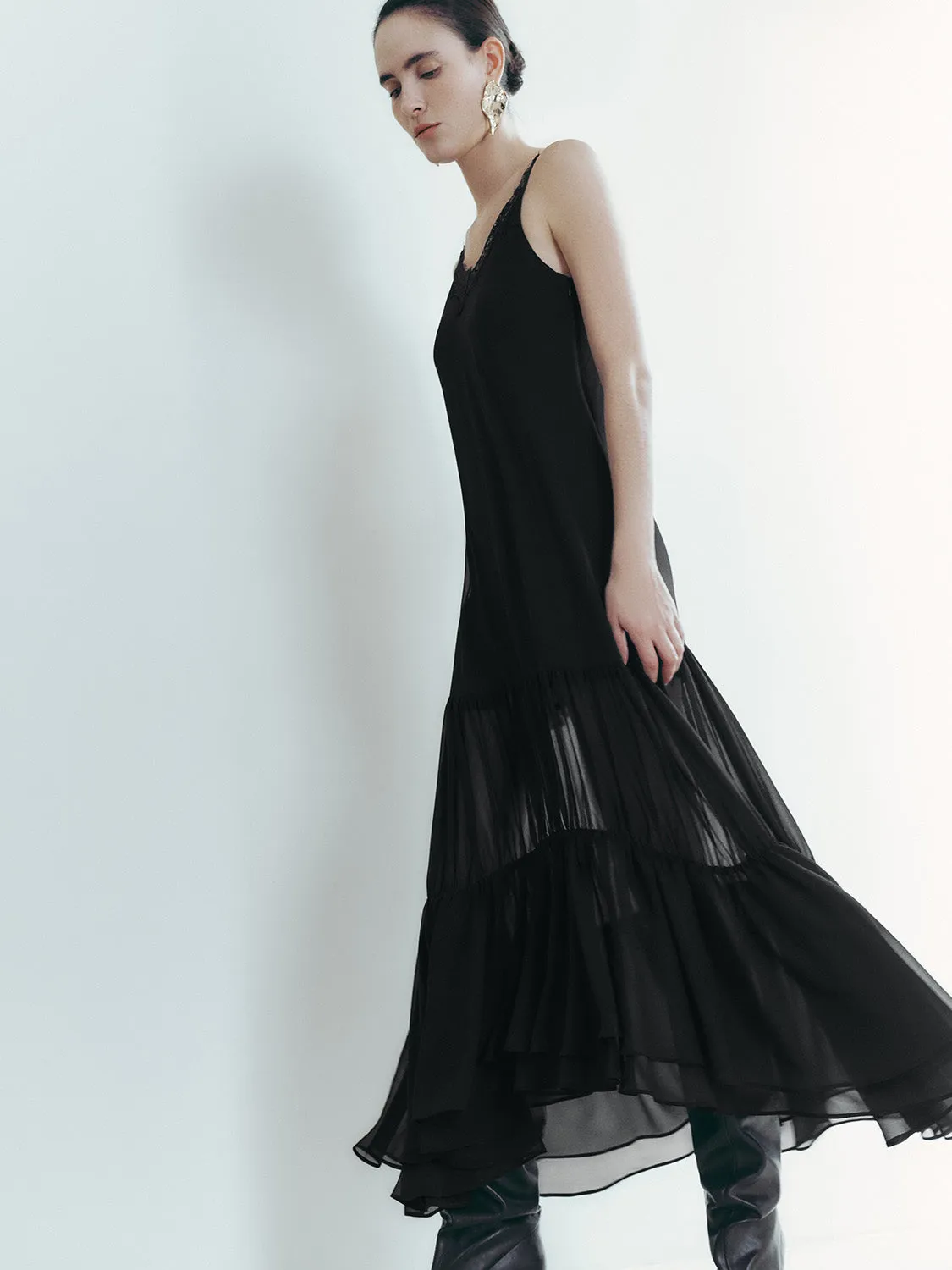 Lace Décor Sleeveless A-Line Dresses sold by Urban Revivo product image thumbnail 2