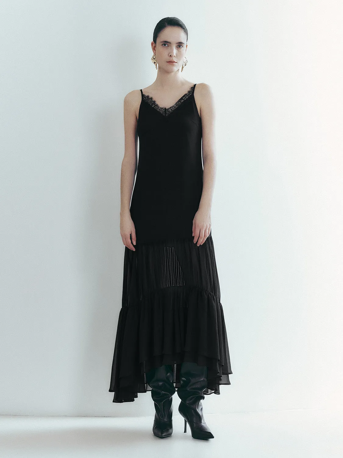 Lace Décor Sleeveless A-Line Dresses sold by Urban Revivo