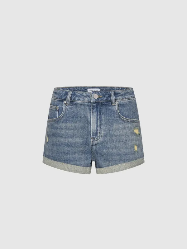 Denim Shorts sold by Urban Revivo