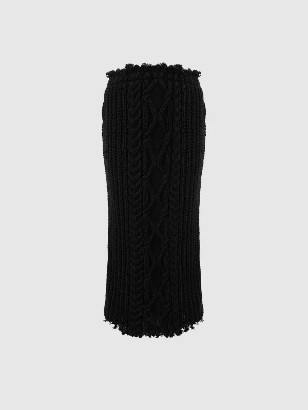 Knitted Midi Skirts sold by Urban Revivo