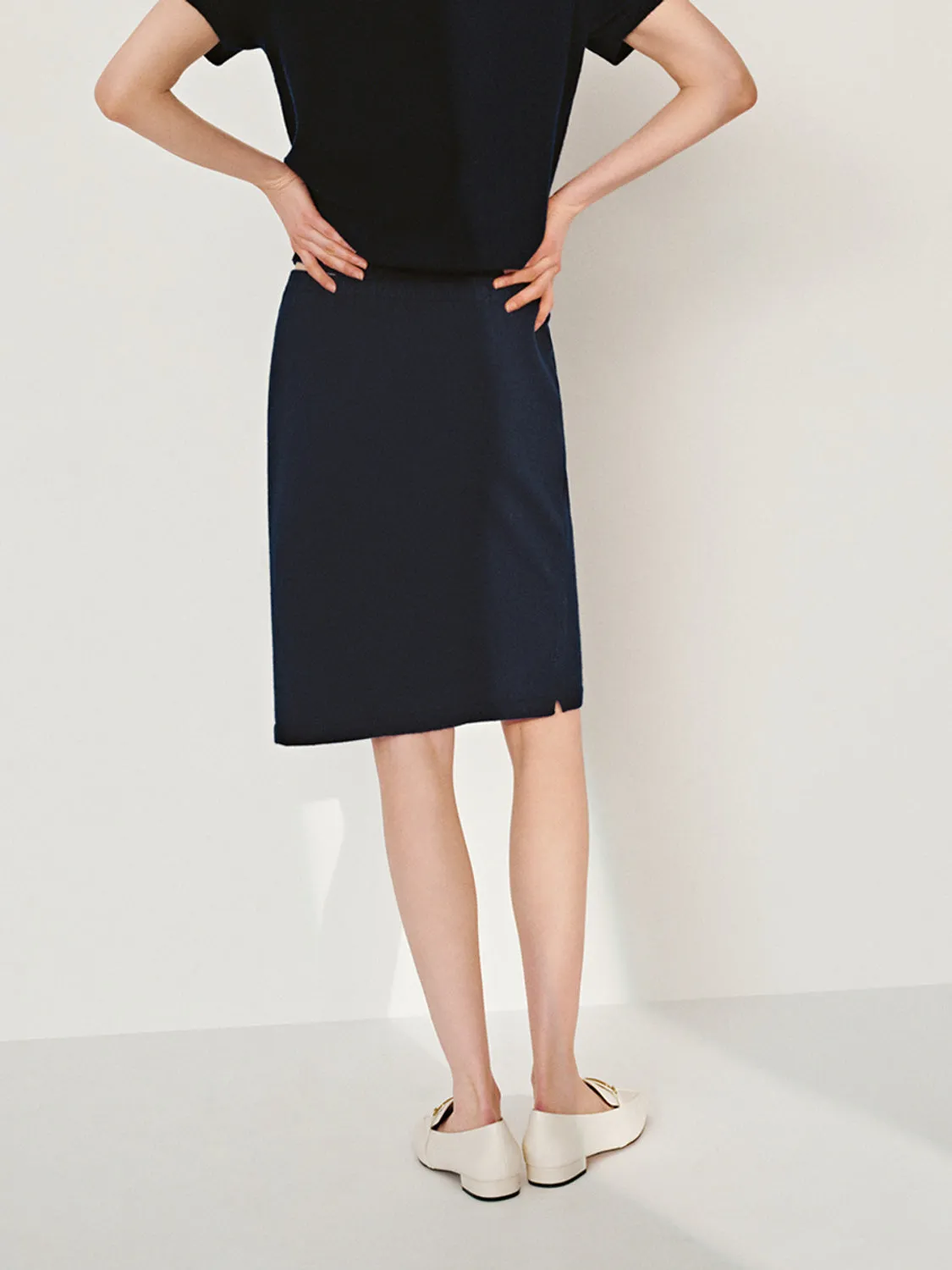 Knee Length Knitted Skirts sold by Urban Revivo product image thumbnail 3