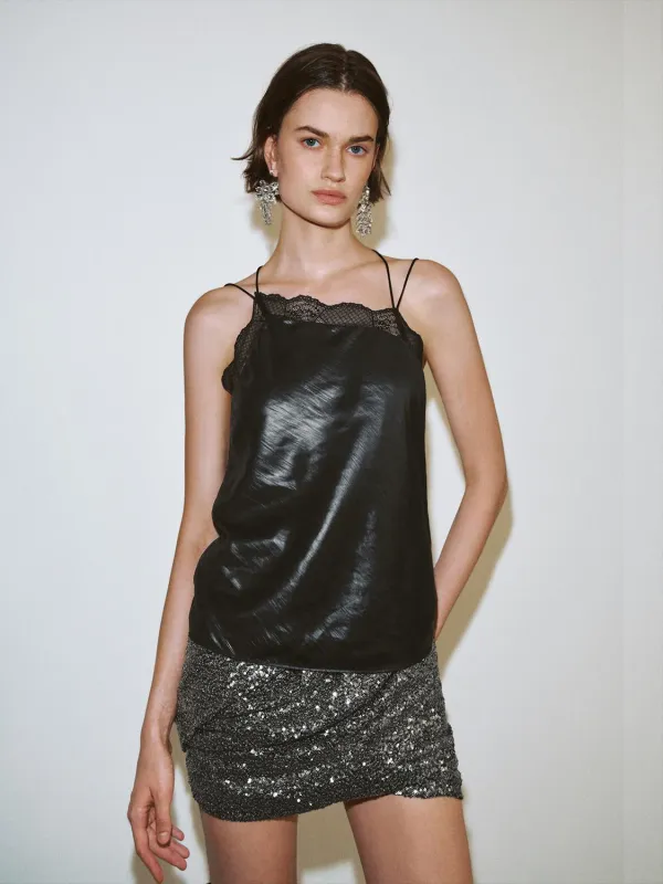 Lace Slip Cami Tops sold by Urban Revivo