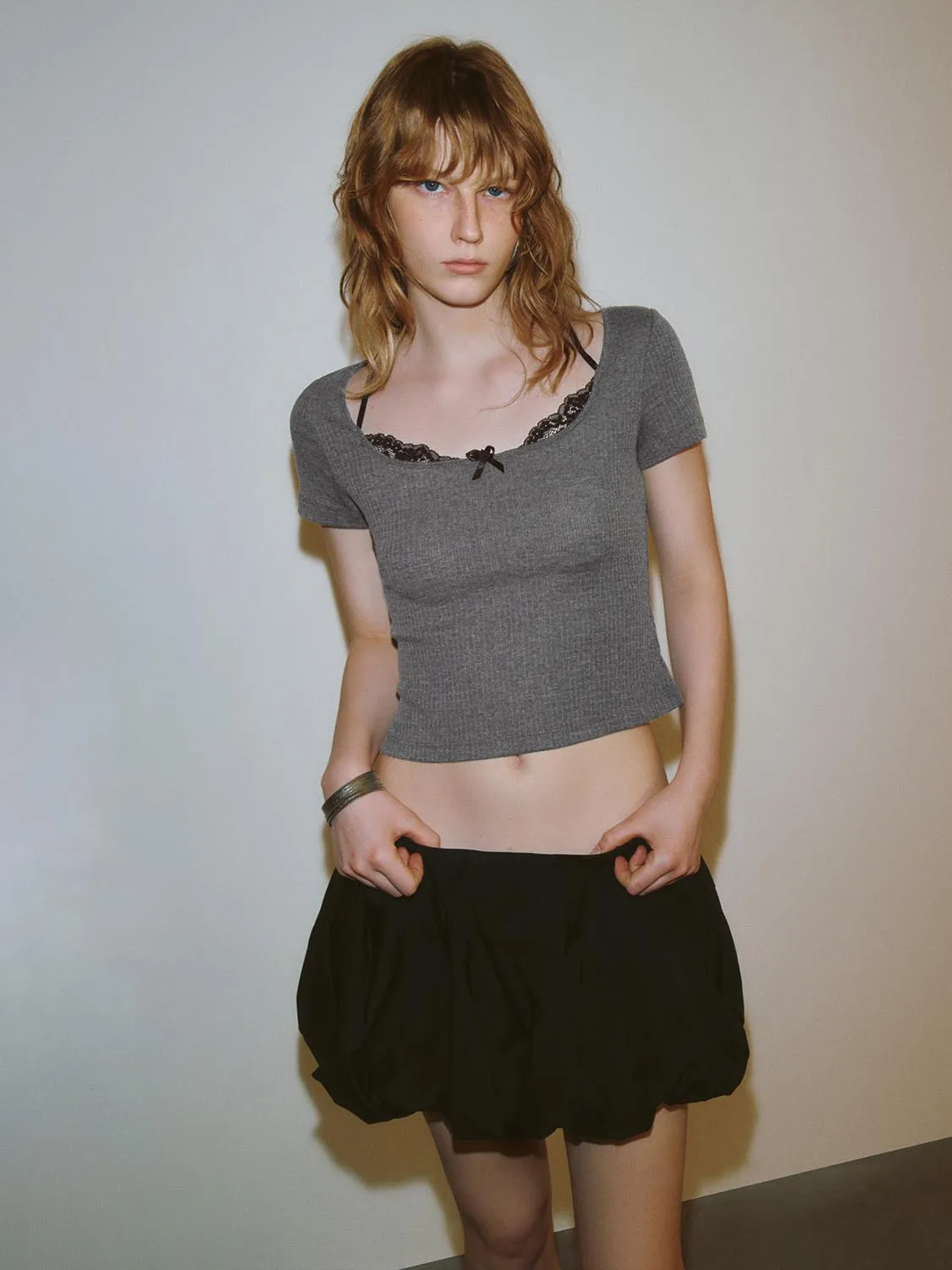 2 In 1 Lace Decor T-Shirts sold by Urban Revivo