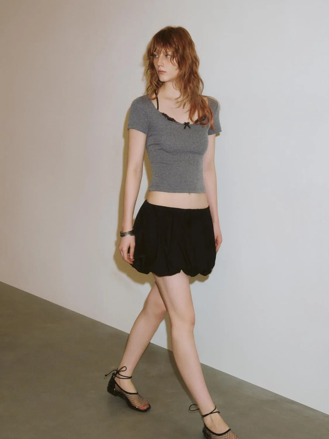 2 In 1 Lace Decor T-Shirts sold by Urban Revivo product image thumbnail 5