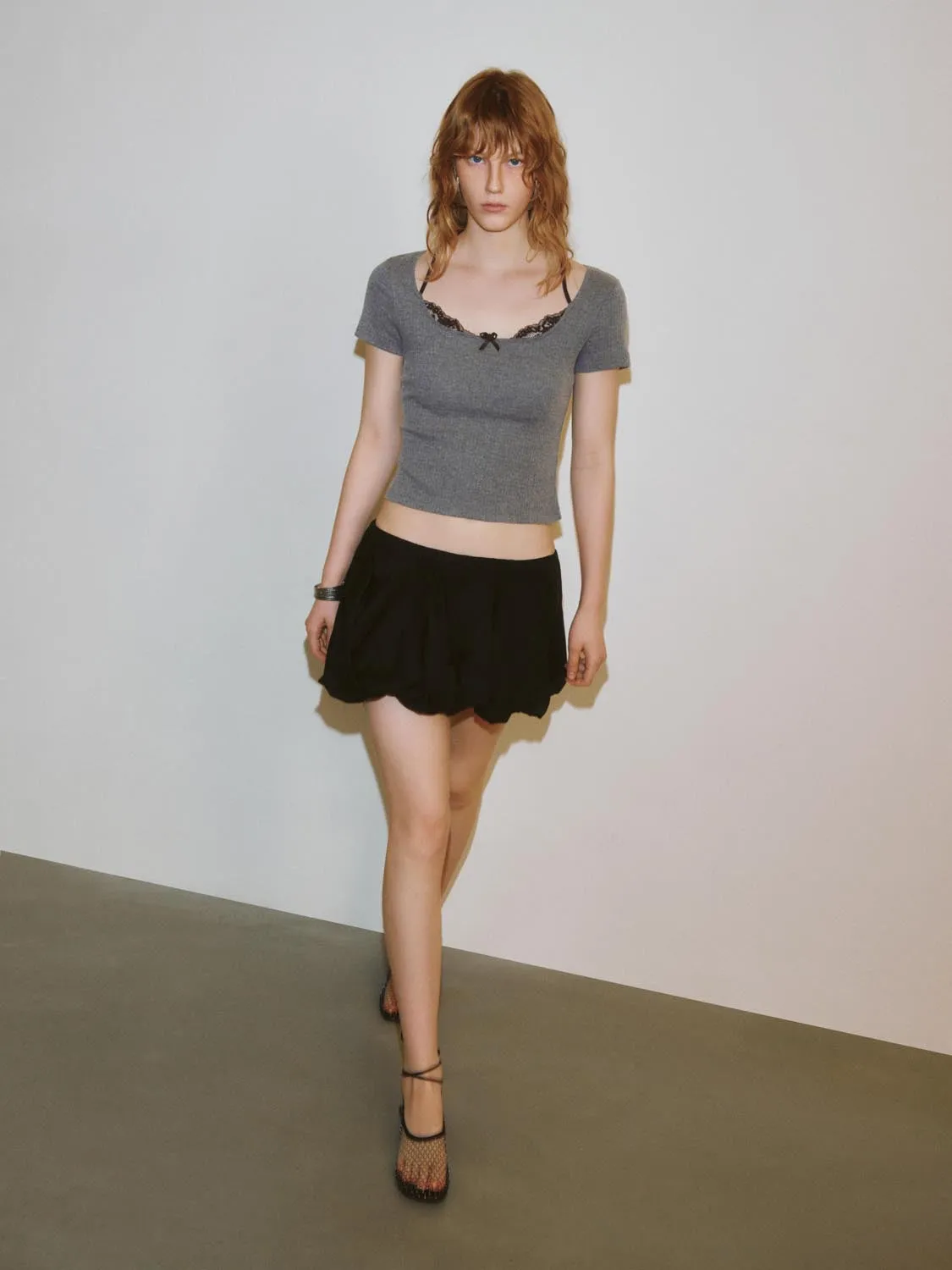 2 In 1 Lace Decor T-Shirts sold by Urban Revivo product image thumbnail 4