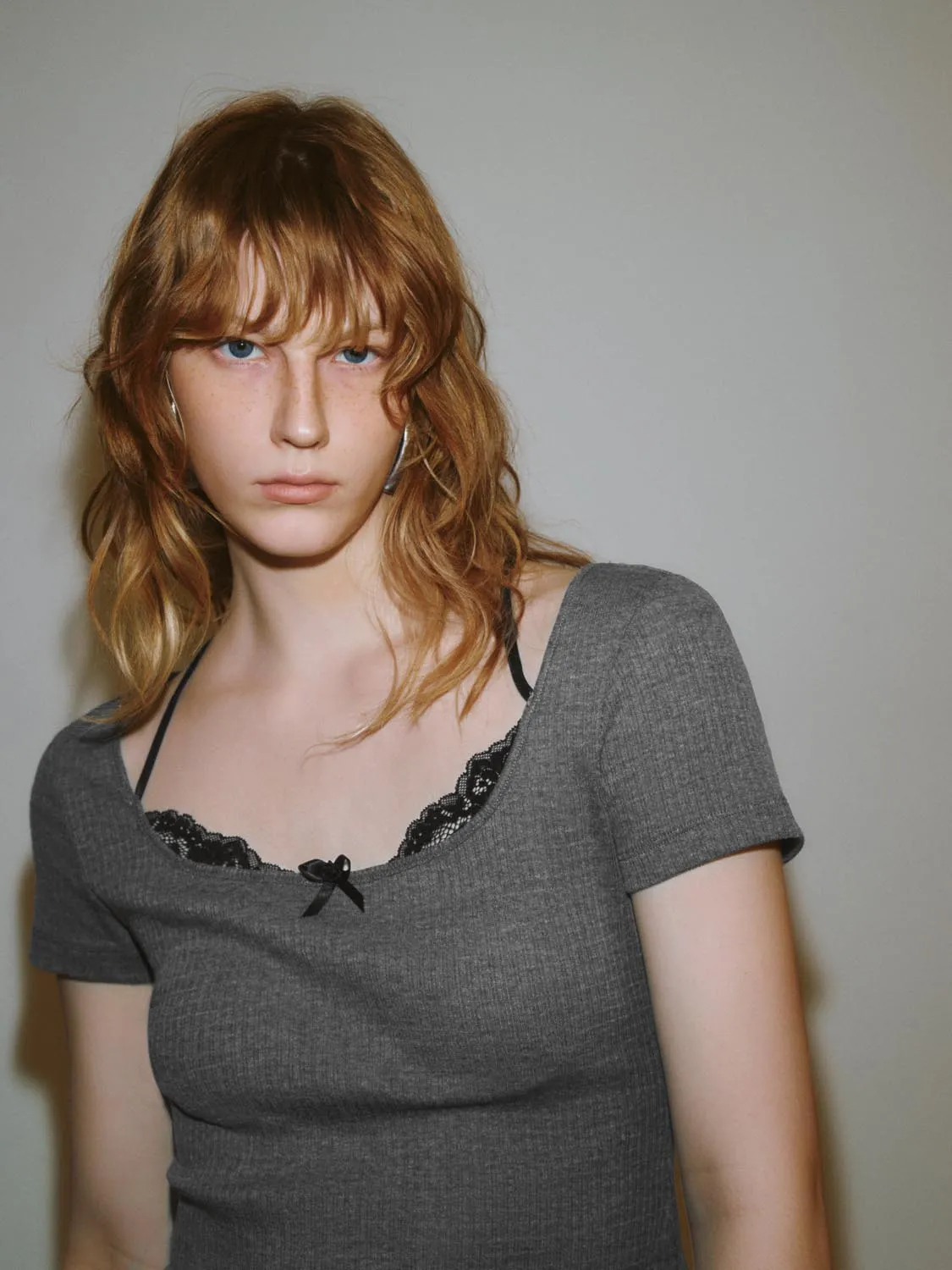 2 In 1 Lace Decor T-Shirts sold by Urban Revivo product image thumbnail 3