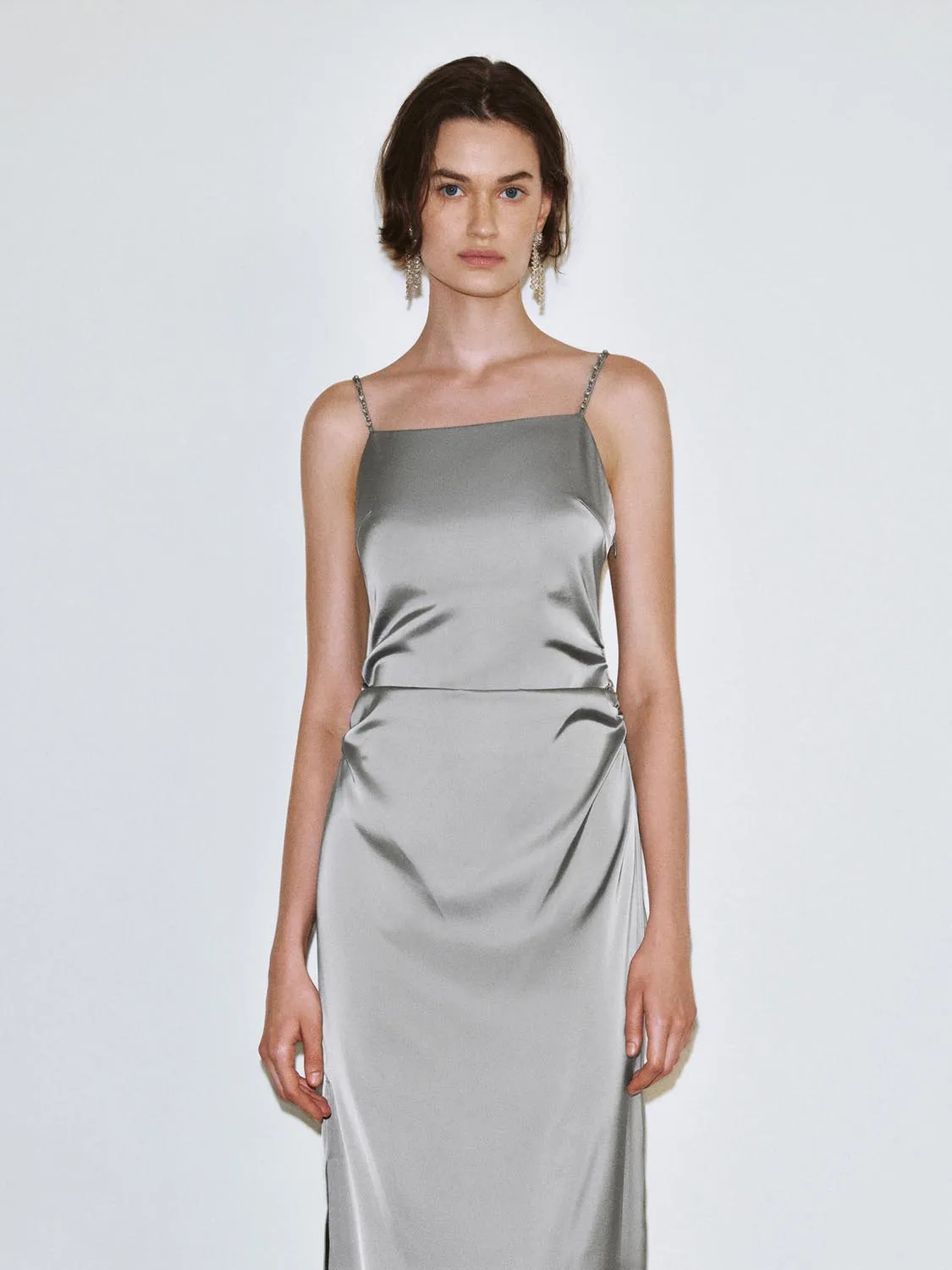 Camisole Ruched Midi Dresses sold by Urban Revivo