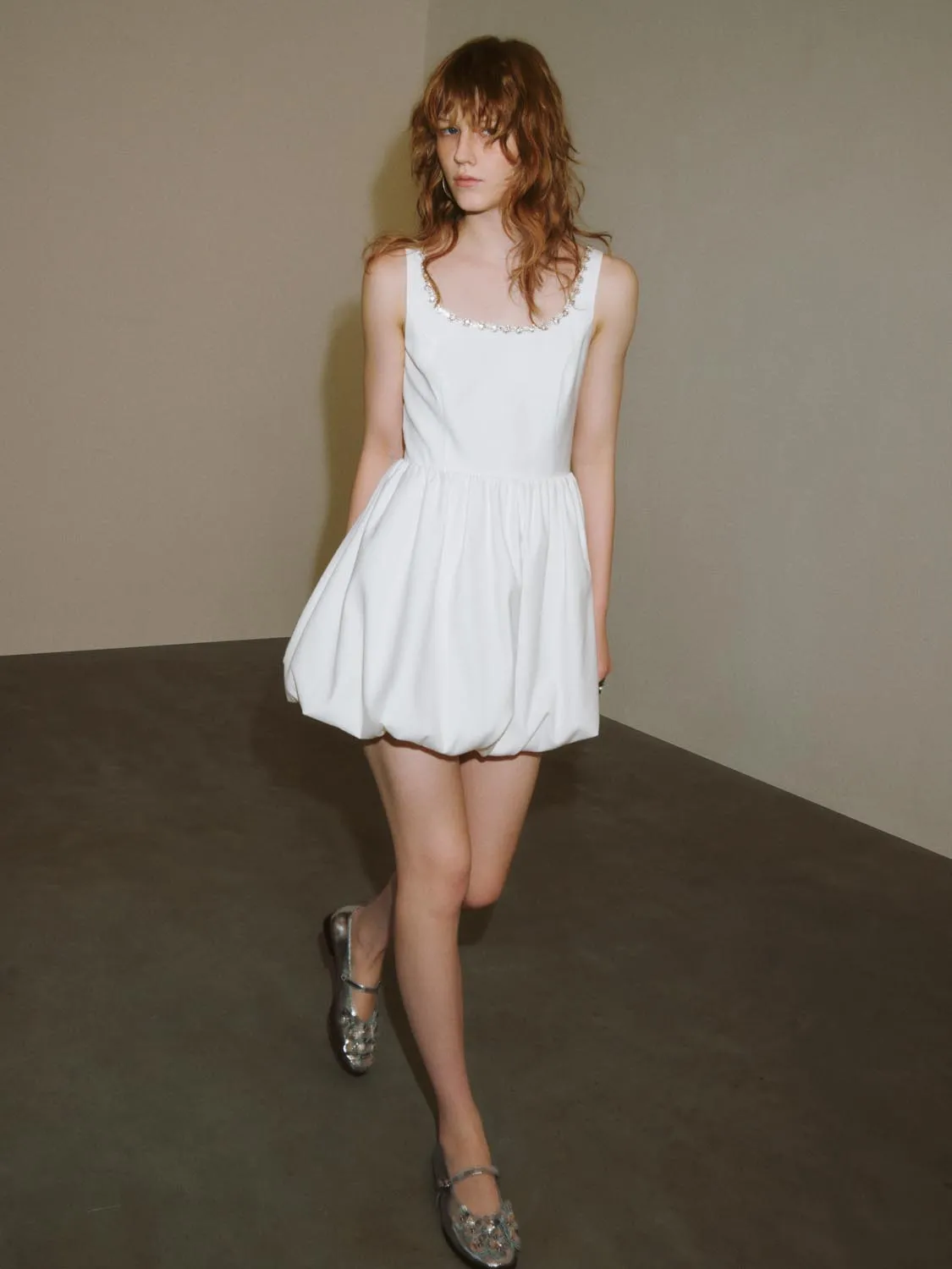 Crystal Embellished Bubble Mini Dresses sold by Urban Revivo product image thumbnail 4