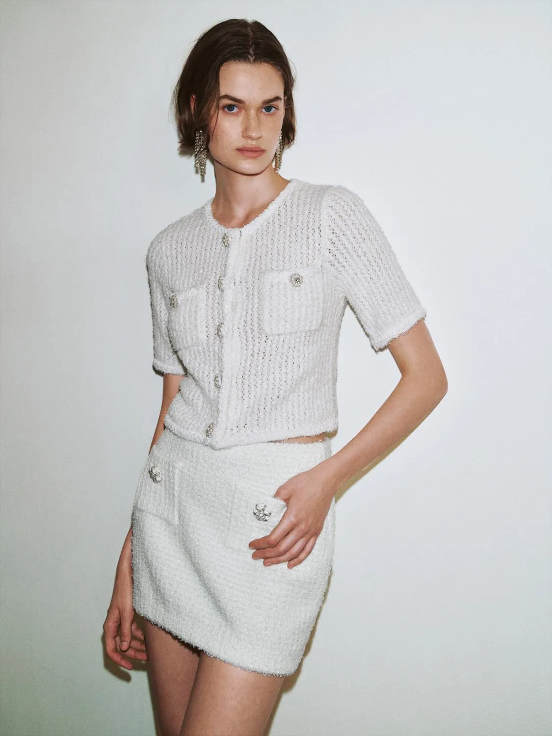 Cropped Knitted Cardigans sold by Urban Revivo product image thumbnail 2