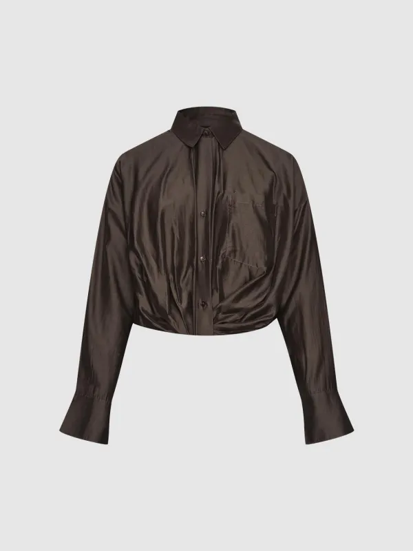 Cropped Overhead Shirt sold by Urban Revivo