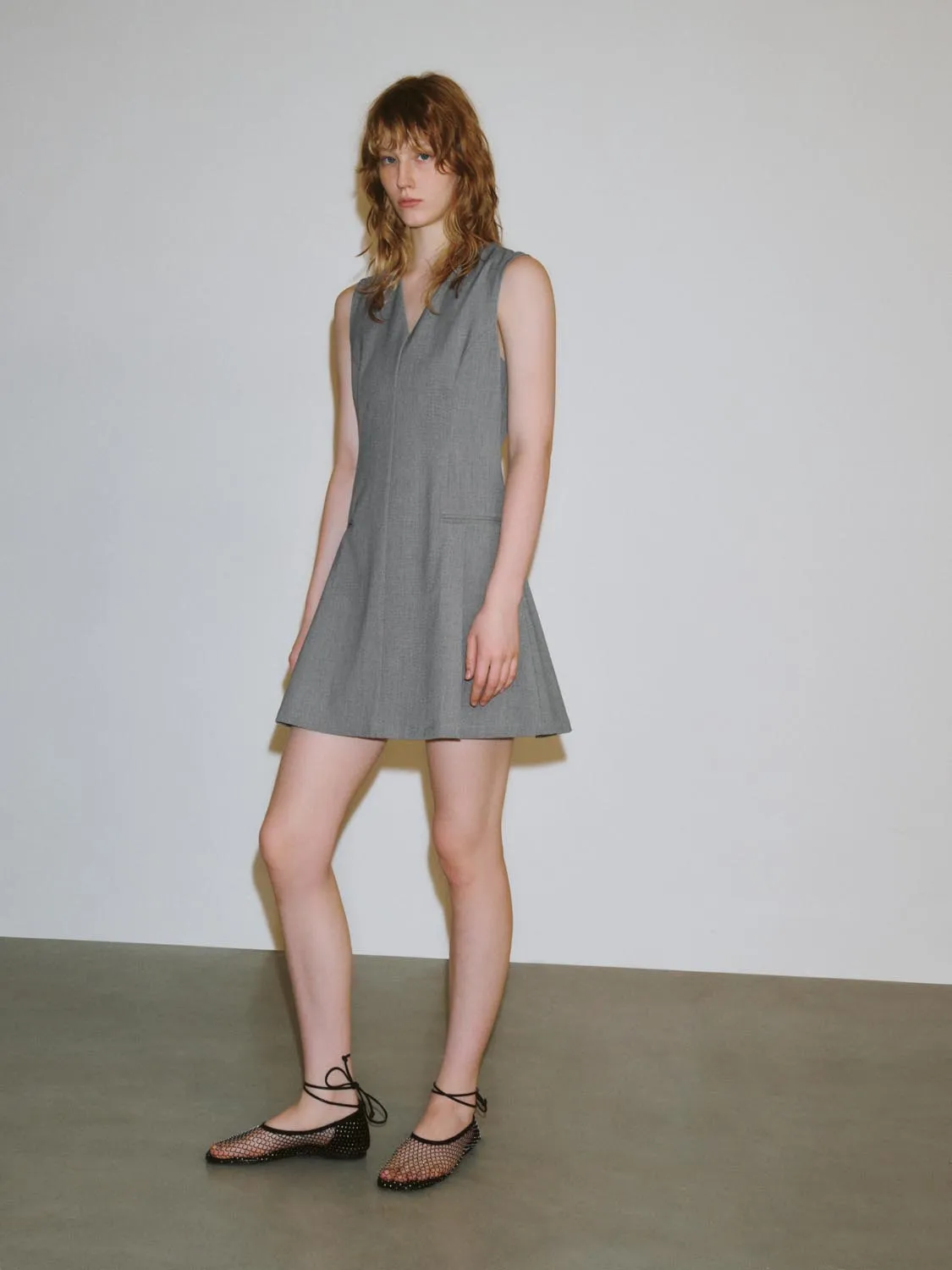 V-Neck A-Line Mini Dresses sold by Urban Revivo product image thumbnail 5