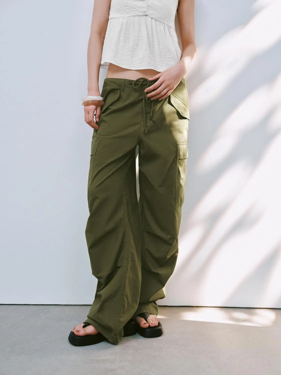 Wide-Leg Pants sold by Urban Revivo product image thumbnail 2