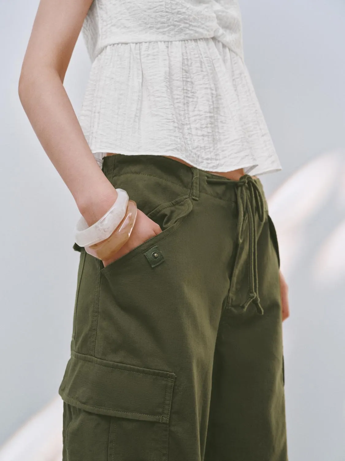 Wide-Leg Pants sold by Urban Revivo product image thumbnail 5