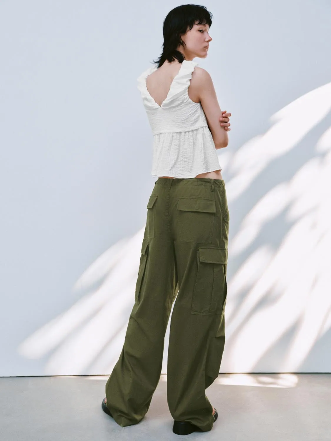 Wide-Leg Pants sold by Urban Revivo product image thumbnail 4