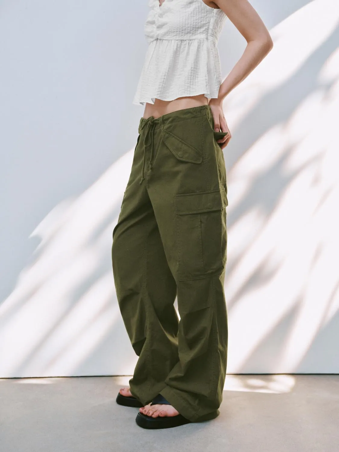 Wide-Leg Pants sold by Urban Revivo product image thumbnail 3