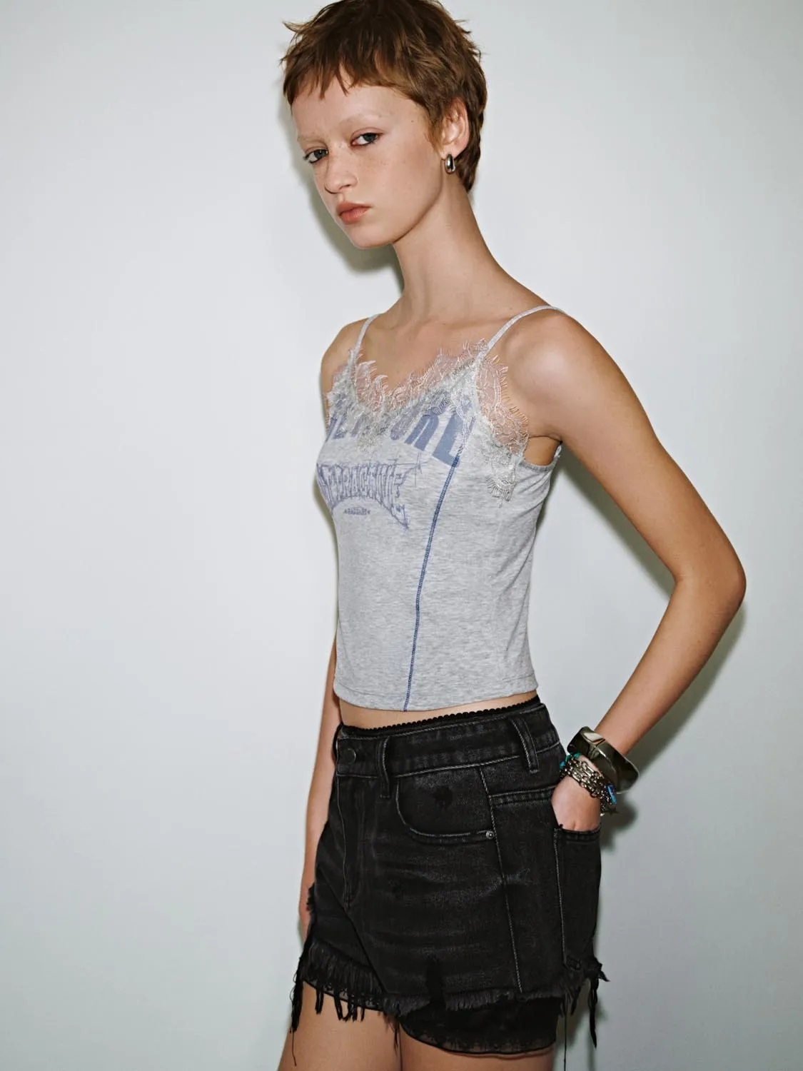 Lace Décor Cami Tops sold by Urban Revivo product image thumbnail 2