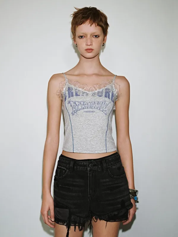 Lace Décor Cami Tops sold by Urban Revivo
