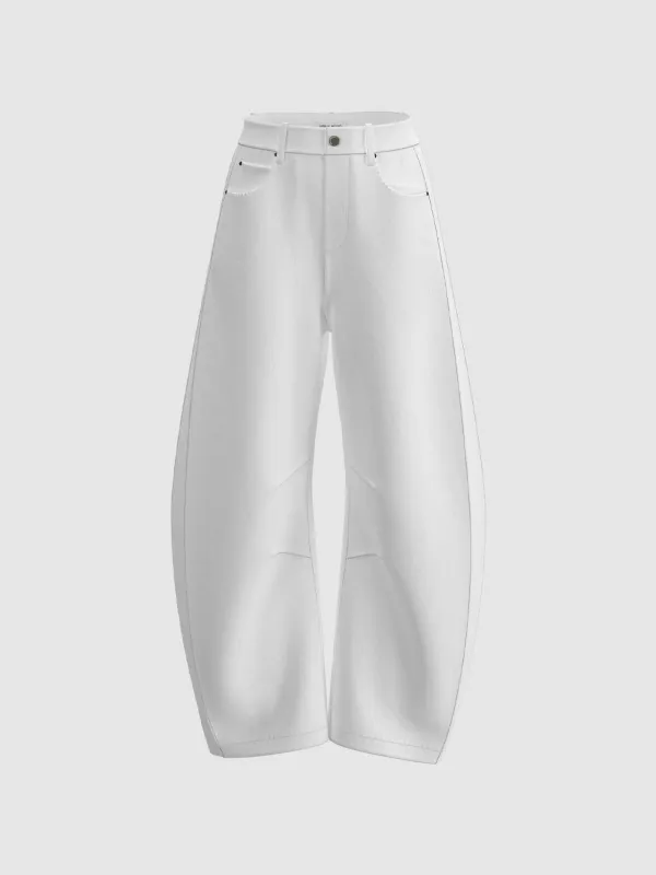 Curved Leg Pants sold by Urban Revivo