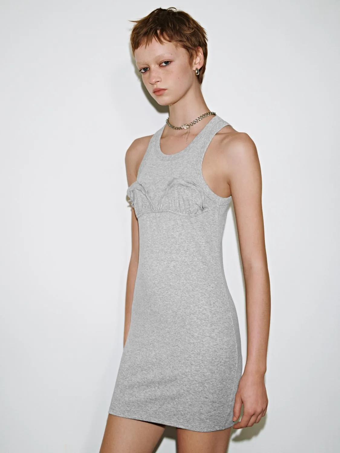 Skinny-Fit Sleeveless Mini Dresses sold by Urban Revivo product image thumbnail 2