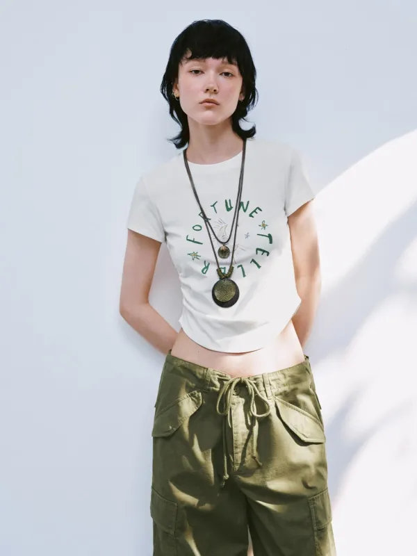 Cropped Short Sleeve T-Shirts sold by Urban Revivo