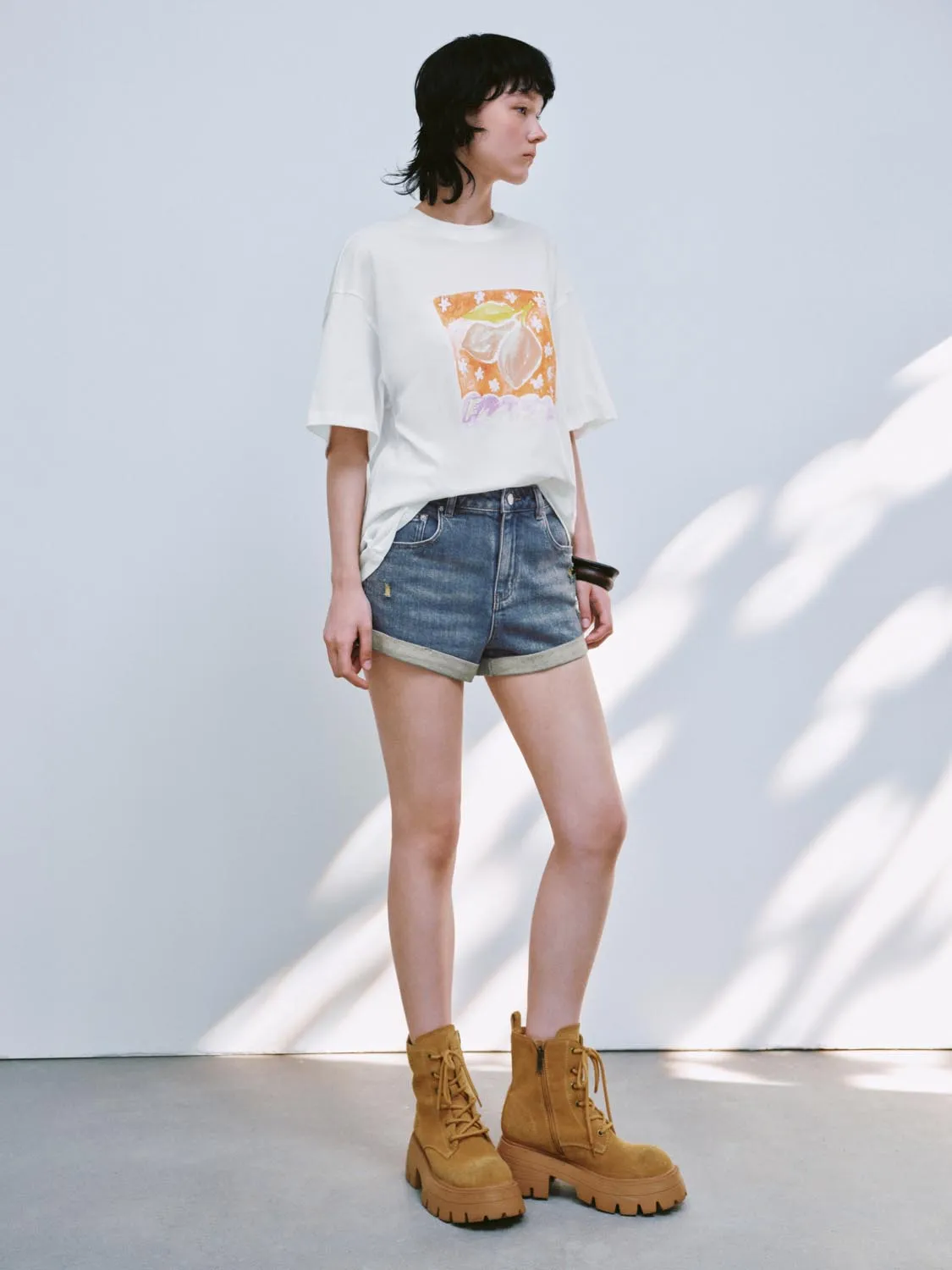 Printed Short Sleeve T-Shirts sold by Urban Revivo product image thumbnail 5