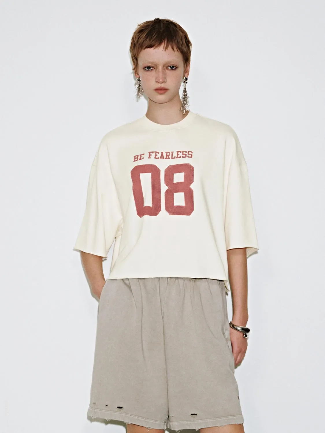 Cropped Short Sleeve T-Shirts sold by Urban Revivo