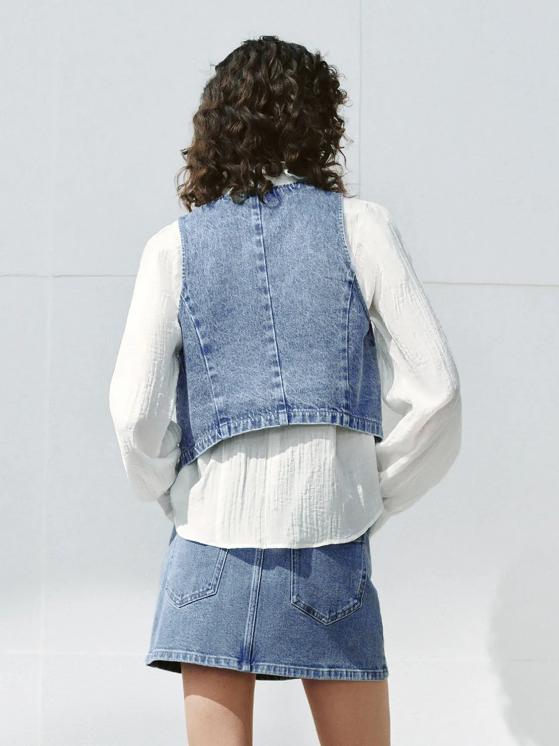 Denim Waistcoats sold by Urban Revivo product image thumbnail 2