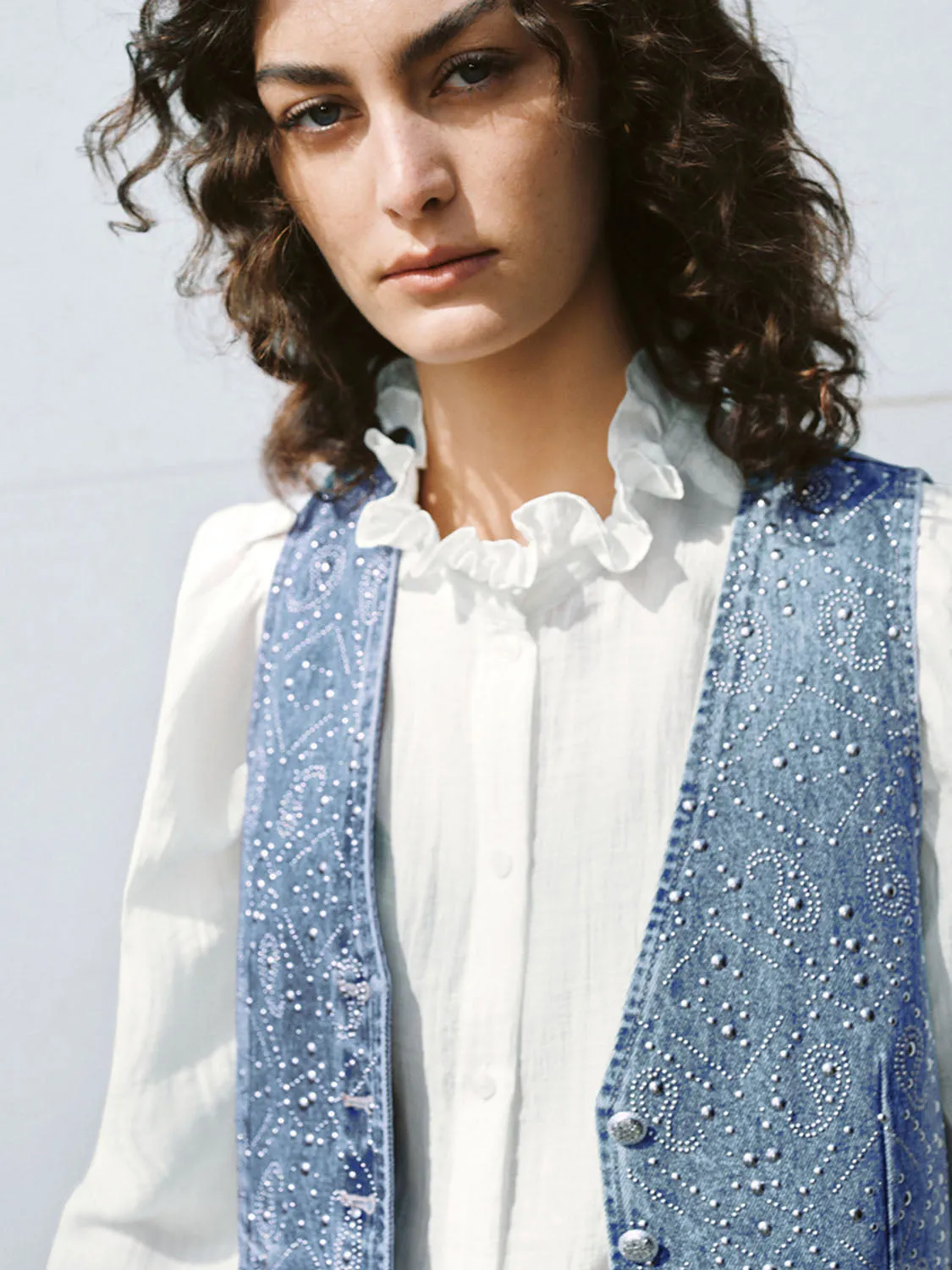 Denim Waistcoats sold by Urban Revivo product image thumbnail 5