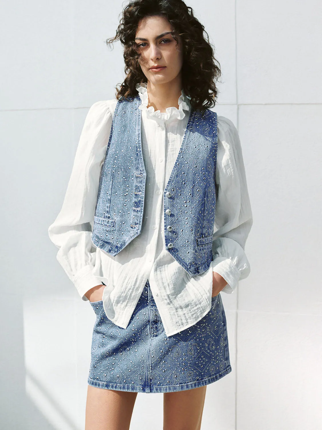 Denim Waistcoats sold by Urban Revivo