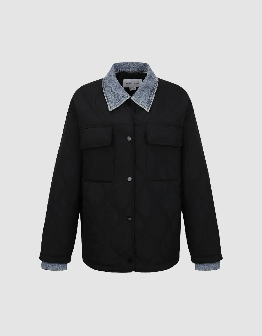 Drop Shoulder Sleeve Padded Coat sold by Urban Revivo product image thumbnail 2