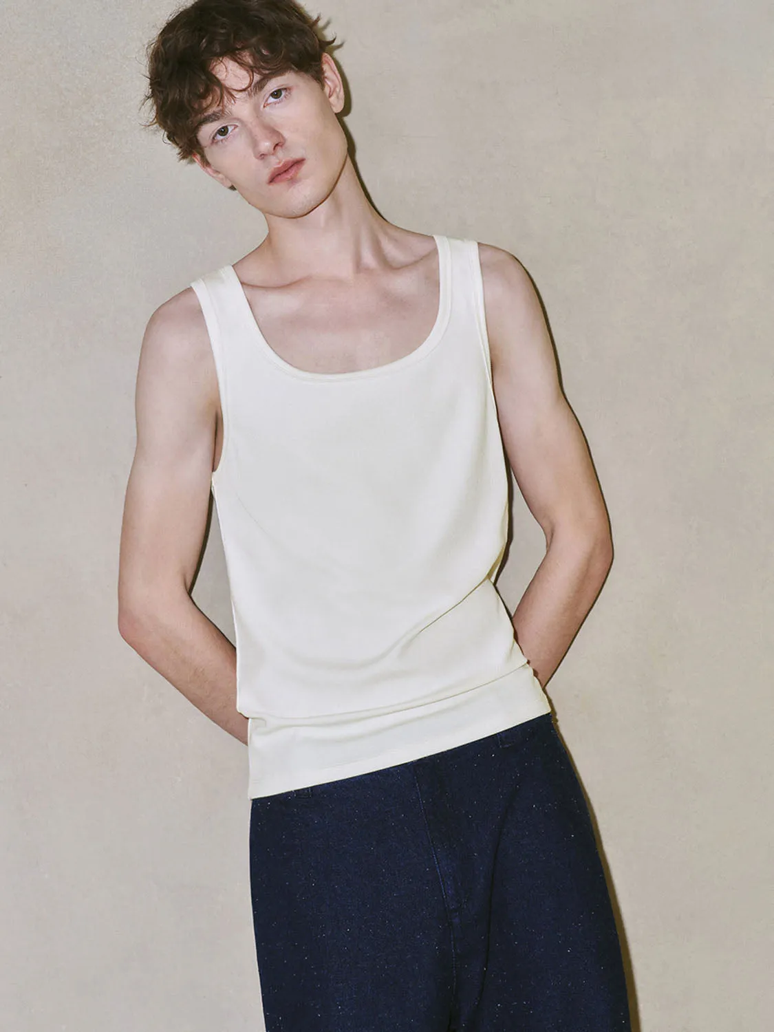 White Tank Tops sold by Urban Revivo