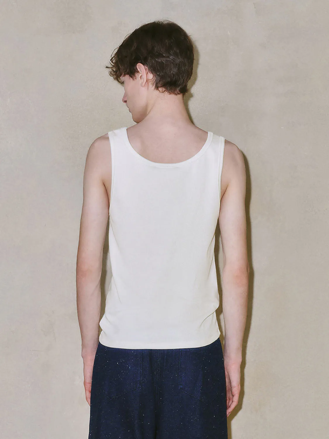 White Tank Tops sold by Urban Revivo product image thumbnail 2