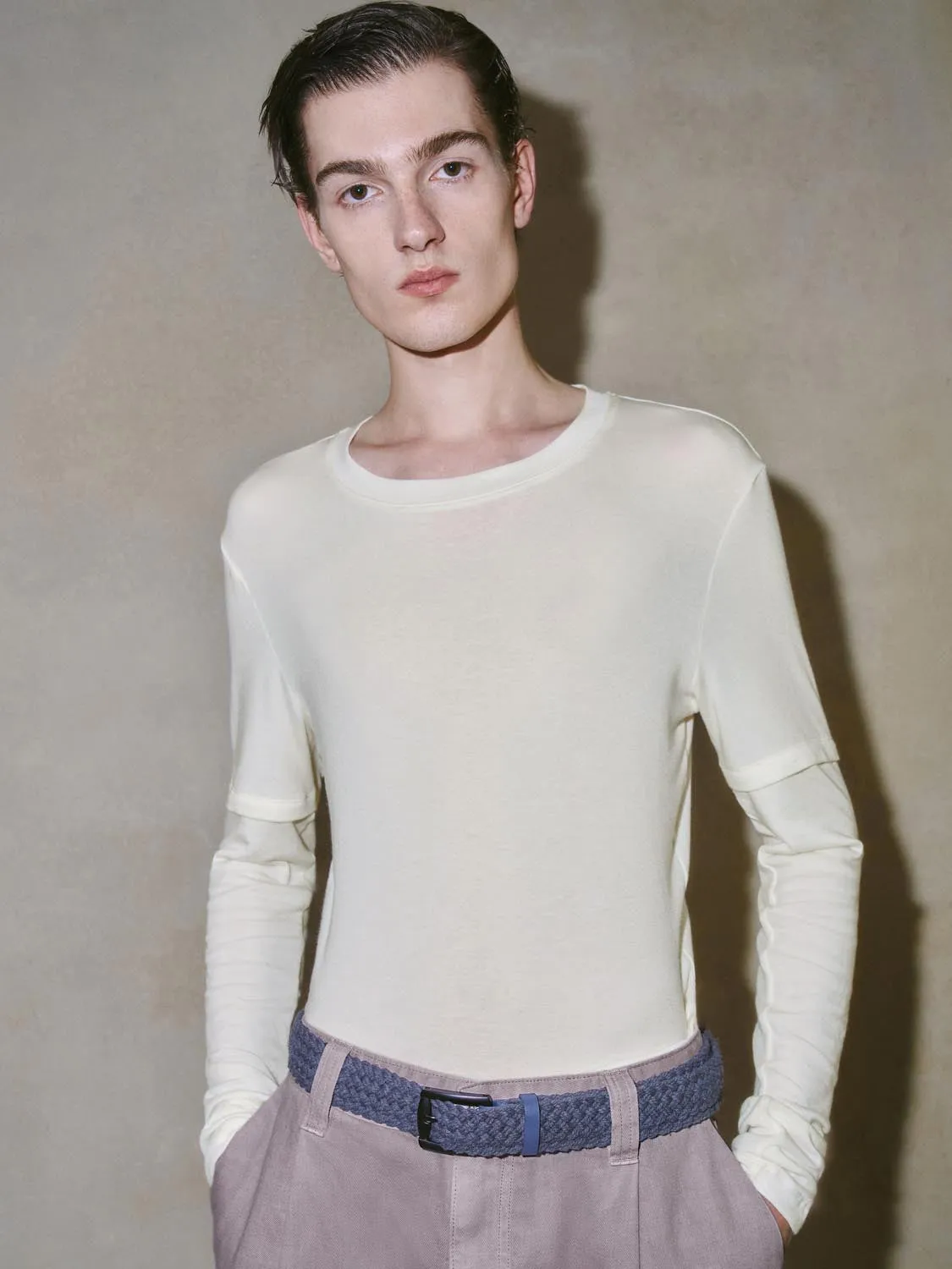 Skinny Long Sleeve T-Shirts sold by Urban Revivo product image thumbnail 2