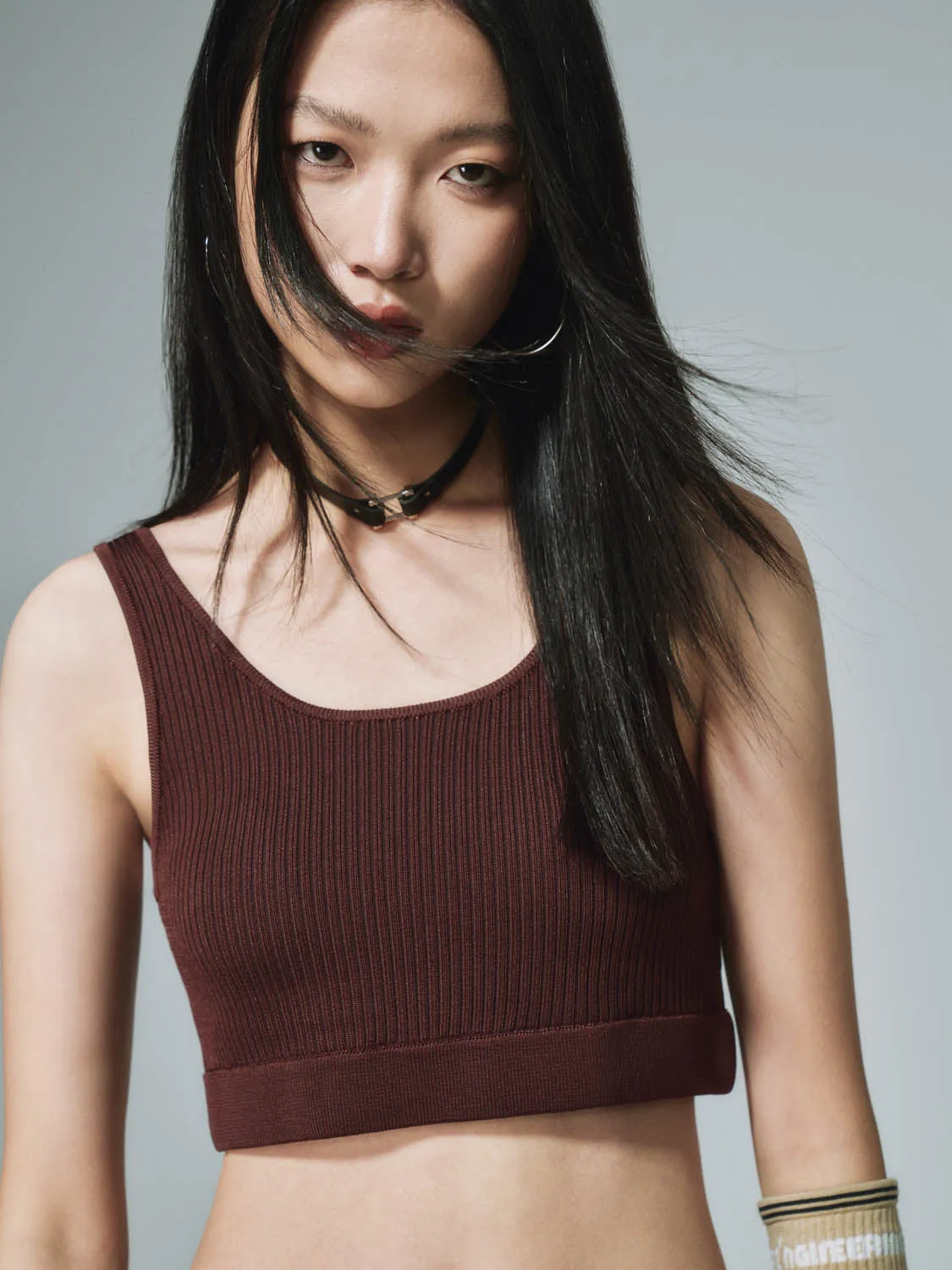 Skinny Knitted Tank Tops sold by Urban Revivo product image thumbnail 2