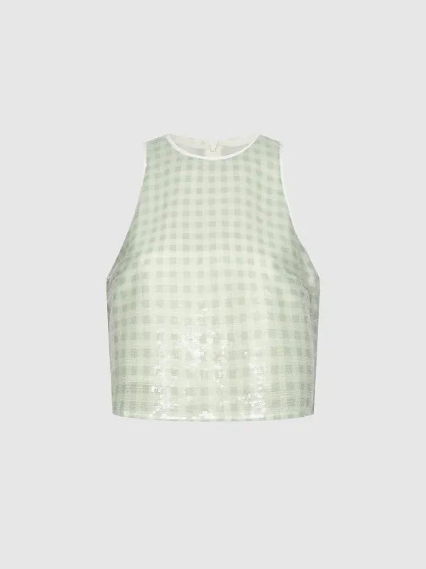 Plaid Sleeveless Overhead Shirts sold by Urban Revivo