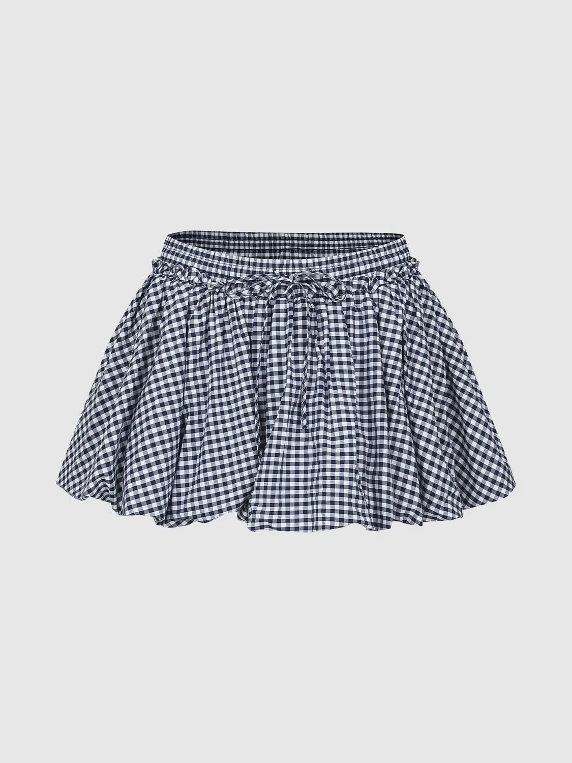 Plaid Ruffle Mini Skirts sold by Urban Revivo
