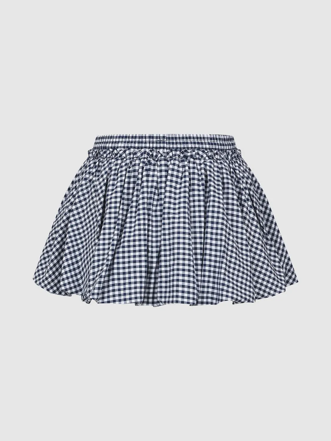 Plaid Ruffle Mini Skirts sold by Urban Revivo product image thumbnail 2