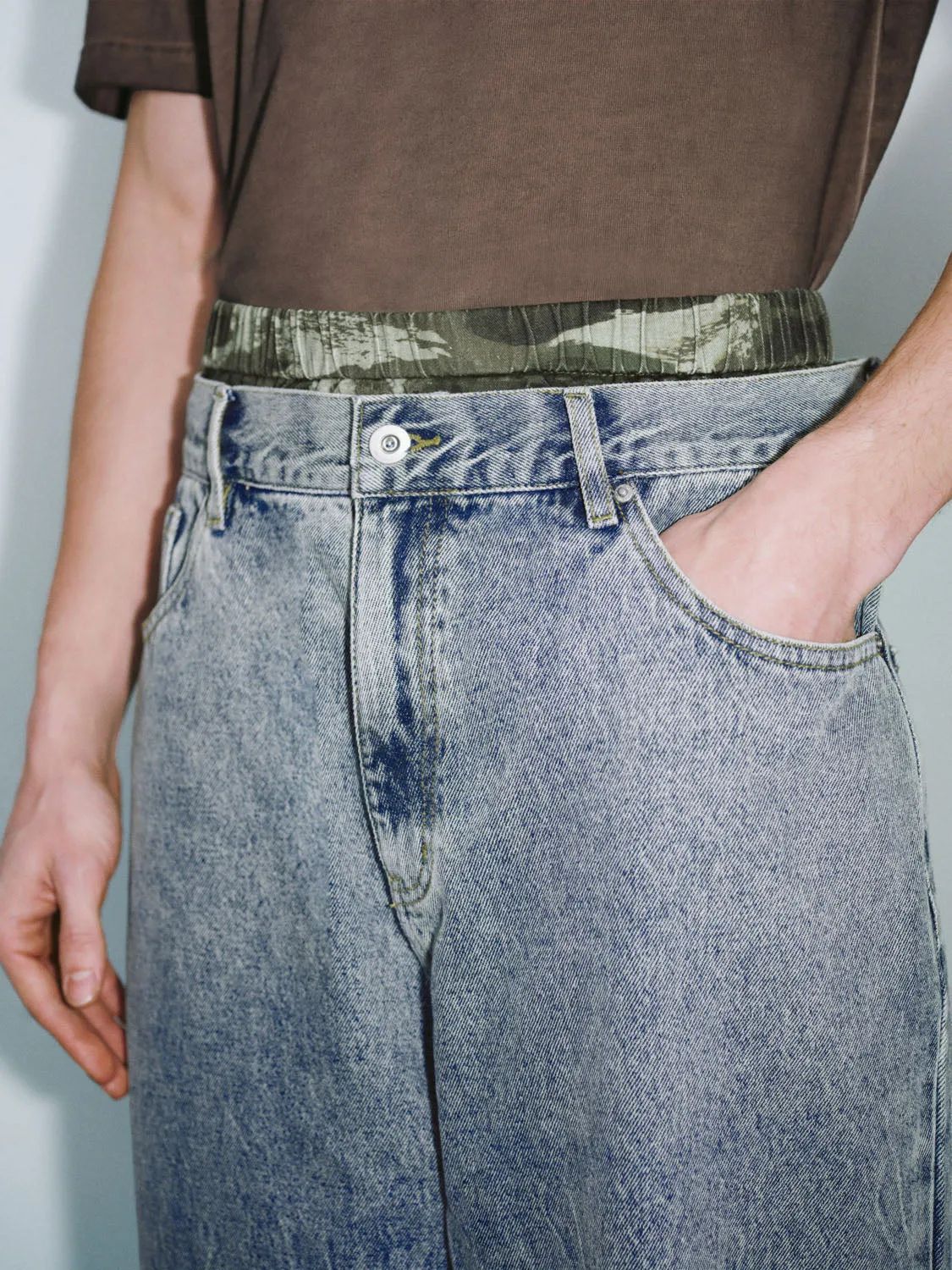 Oversized Denim Jeans sold by Urban Revivo product image thumbnail 5