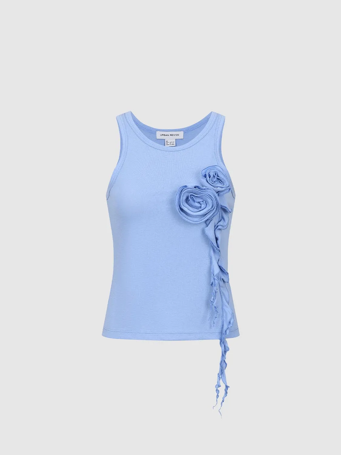 Flower Decor Tank Tops sold by Urban Revivo