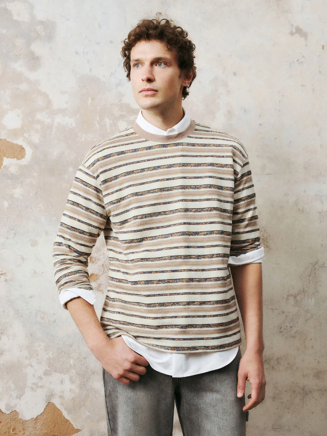 Crew Neck Striped T-Shirts sold by Urban Revivo