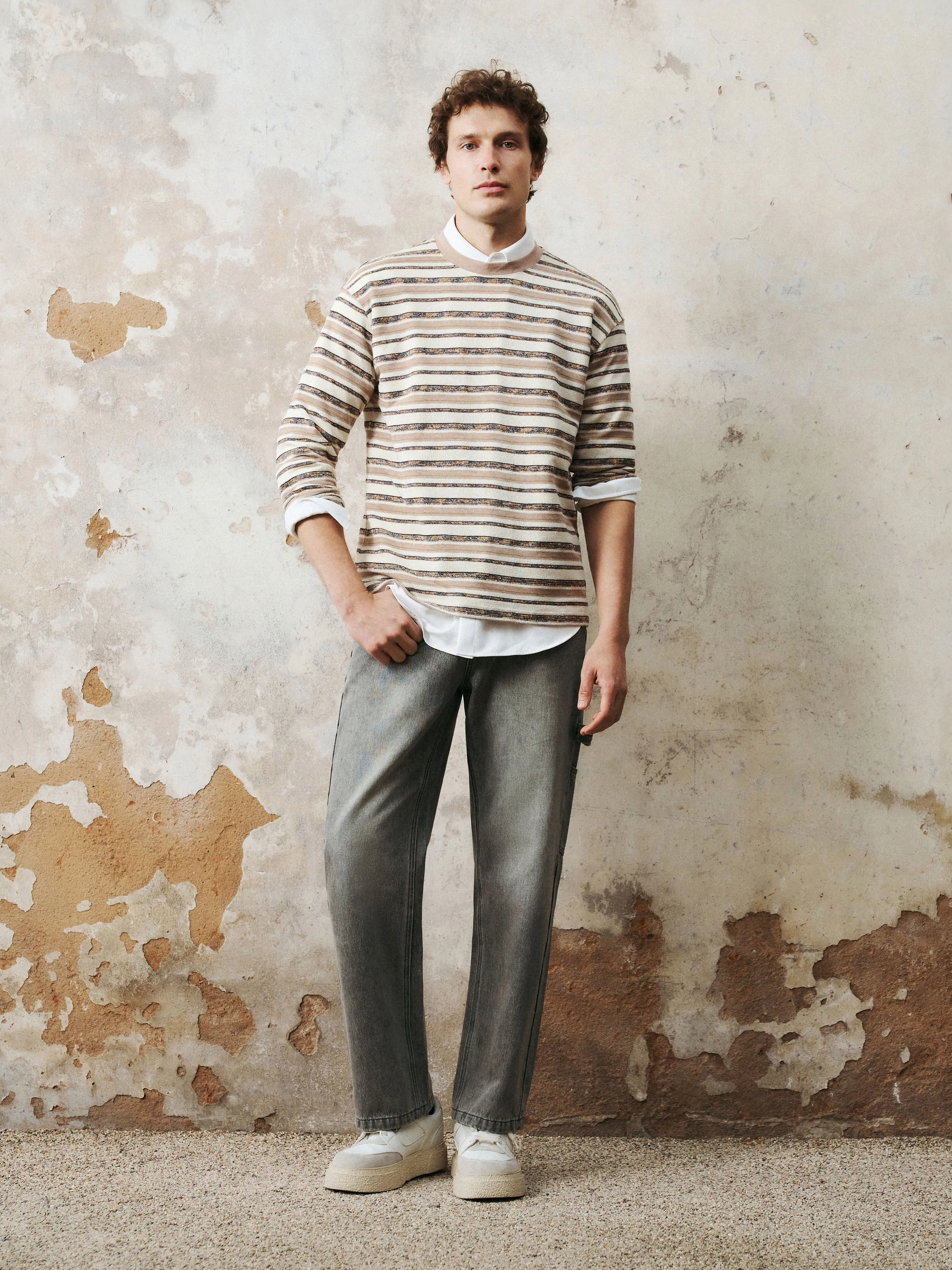 Crew Neck Striped T-Shirts sold by Urban Revivo product image thumbnail 2