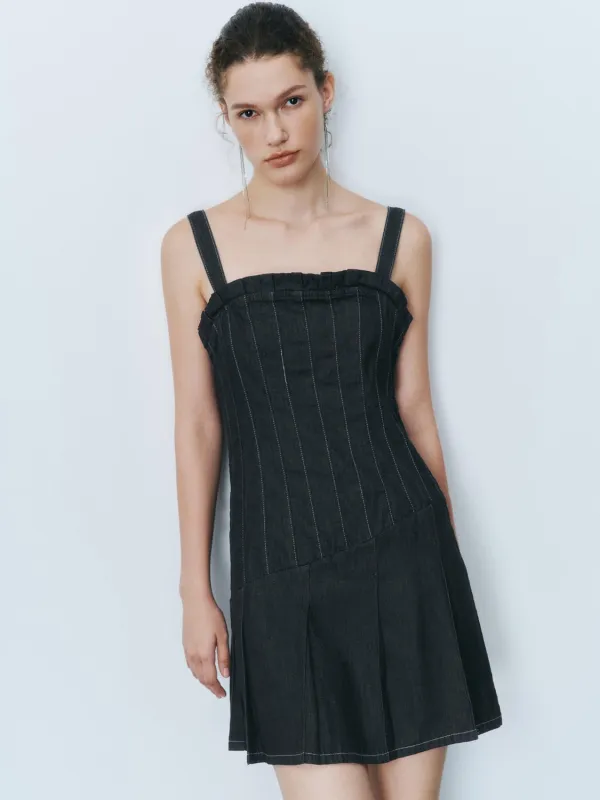 Wide Strap Denim Dresses sold by Urban Revivo