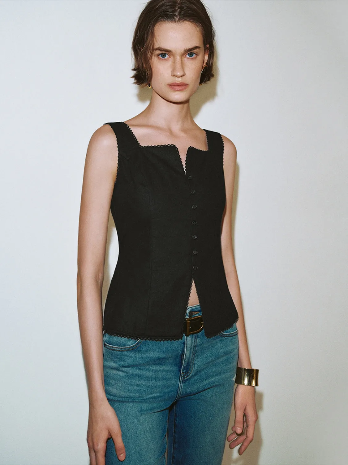 Frilled Cami Tops sold by Urban Revivo product image thumbnail 5